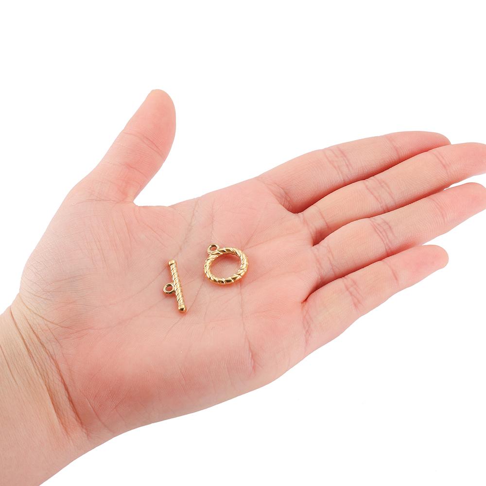 3set/lot 16 Style Stainless Steel OT Clasps Connectors for DIY Bracelet Necklace Jewelry Findings Making Supplies Accessories