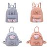 Sweet Hello Kitty Plush Doll Decoration Student Mini Backpack For Daily Use