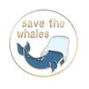 Whale Brooch Marine Animal Brooch Save Ocean Save Whale Enamel Clothing Accessories Backpack Brooch Badge Lapel Pins