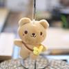 Cute Plush Bear Toy Keychain Adorable Teddy Bear Bag Accessory Soft Animal Stuffed