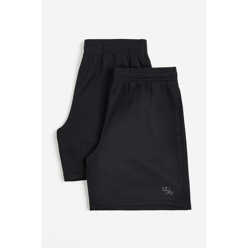 

[H & M Move Drymove™] Мужские шорты 2 шт. Летние сетчатые спортивные штаны 1200113 Black 170/80A