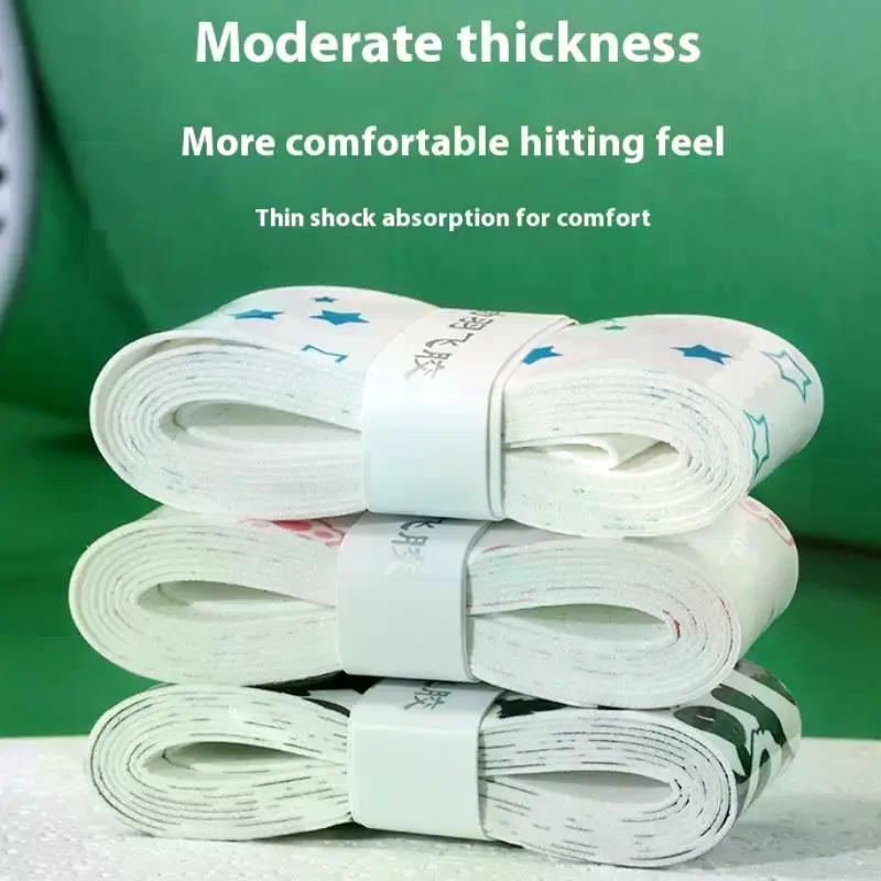 1Pc Cartoon Design Tennis Overgrip Shockproof Sweat-Absorbent Non-Slip PU Handle Grip Tape For Tennis/Badminton/Squash Rackets