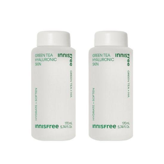 

Innisfree Green Tea Hyaluronic Skin Vegan Hydrating Toner 170ml × 2