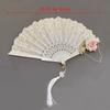 Art Craft Gift Lace Rose Folding Fan Gothic Dance Cosplay Hand Held Fans Home Wedding Party Photograph Props