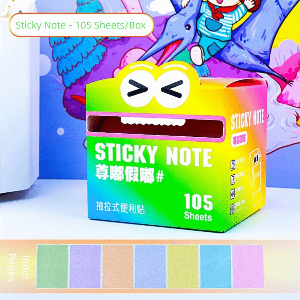 105 Sheets Korean Style Sticky Notes Message Stickers  for Office School Supplies Stationery