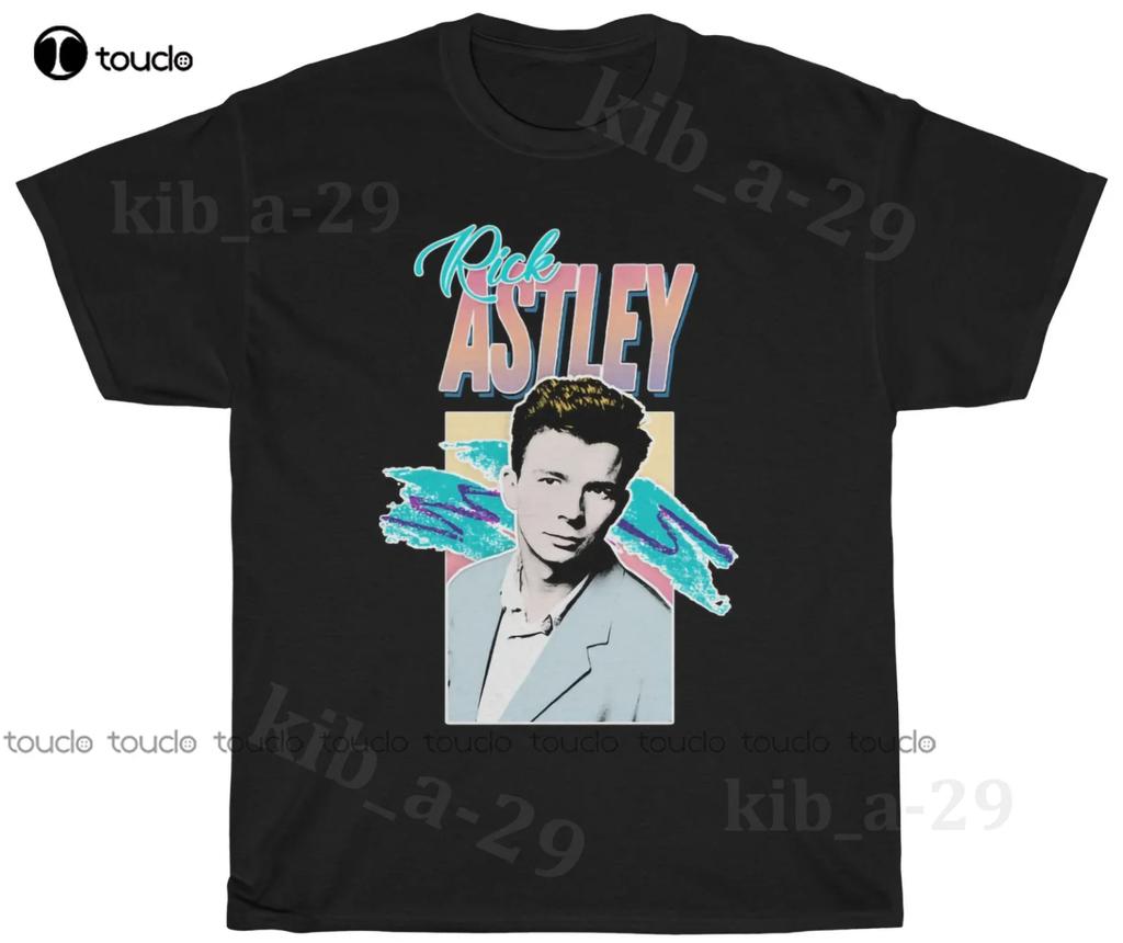 Rick Astley 80s Retro Aesthetic Tribute Tshirt S5xl Unisex Unisex Unisex Tshirt Custom Aldult Teen Unisex Fashion Funny New