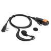 2 tűs walkie talkie fejhallgató fülhallgató K-Plug PU vezetékes rádiós fülhallgató G Type mikrofonnal Kenwood Baofeng 888S TYT készülékhez