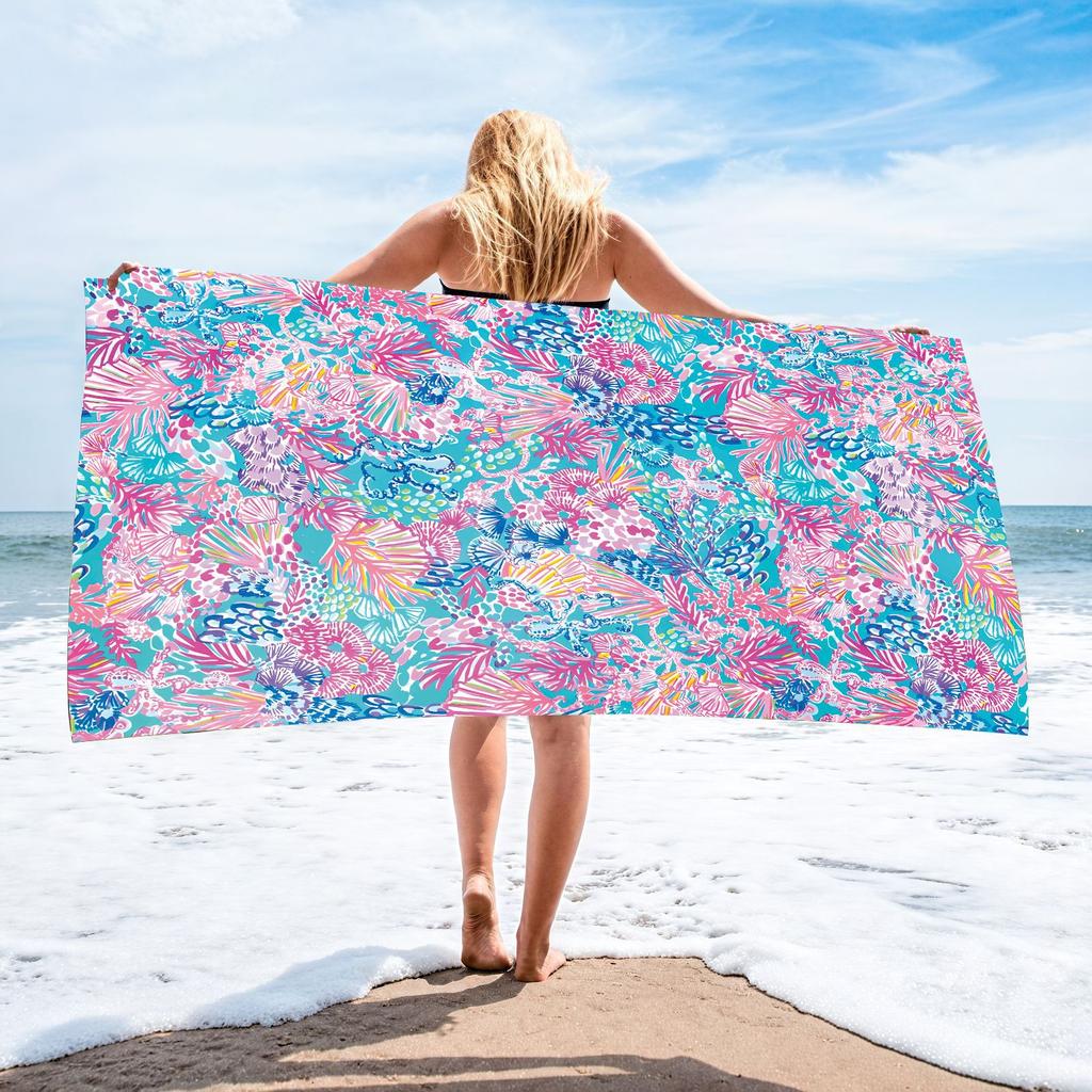 90 * 180 Beach Towel Microfiber Printing Beach Towel Absorbent Towel 2026