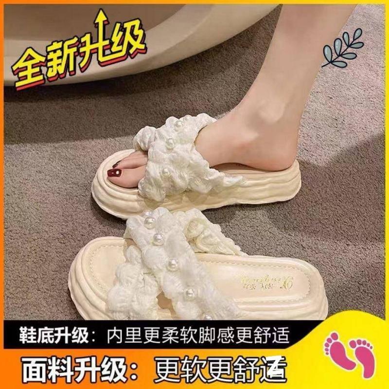 Pearl sandals summer new casual shoes women's pearl shoes sandals wear fashion soft sole