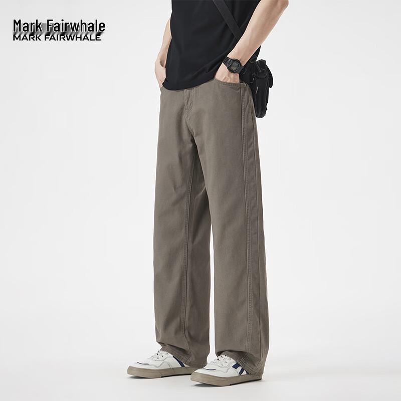 MARK FAIRWHALE Men s Summer Loose Straight-Leg Casual Pants 3XL