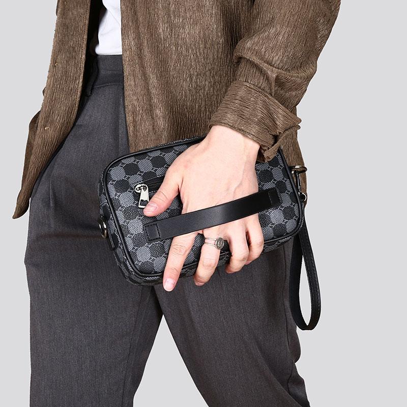 Borse a spalla in pelle PU da uomo Borse a tracolla business di lusso Moda uomo Stoccaggio da viaggio Pochette porta telefono Qualità superiore