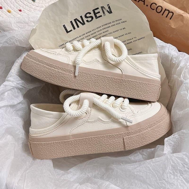 Summer Thin Little White Shoes Women's New Canvas Shoes Campus Female Students Casual Breathable Matching Skirt Women's Shoes