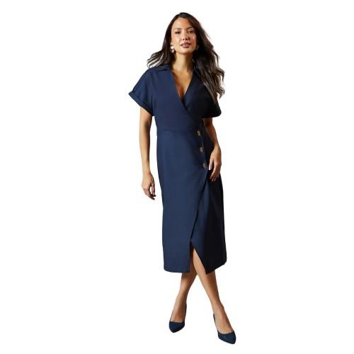 Principles Womens/Ladies Button Detail Wrap Dress