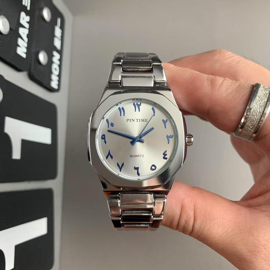 Square men's steel belt simple and versatile fashion casual retro small square watch quartz watch