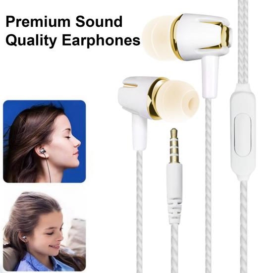 Słuchawki przewodowe Ergonomiczna konstrukcja douszna Z redukcją szumów Inteligentne sterowanie przewodowe Ultralekkie Uniwersalne słuchawki douszne o wysokiej czystości do gier