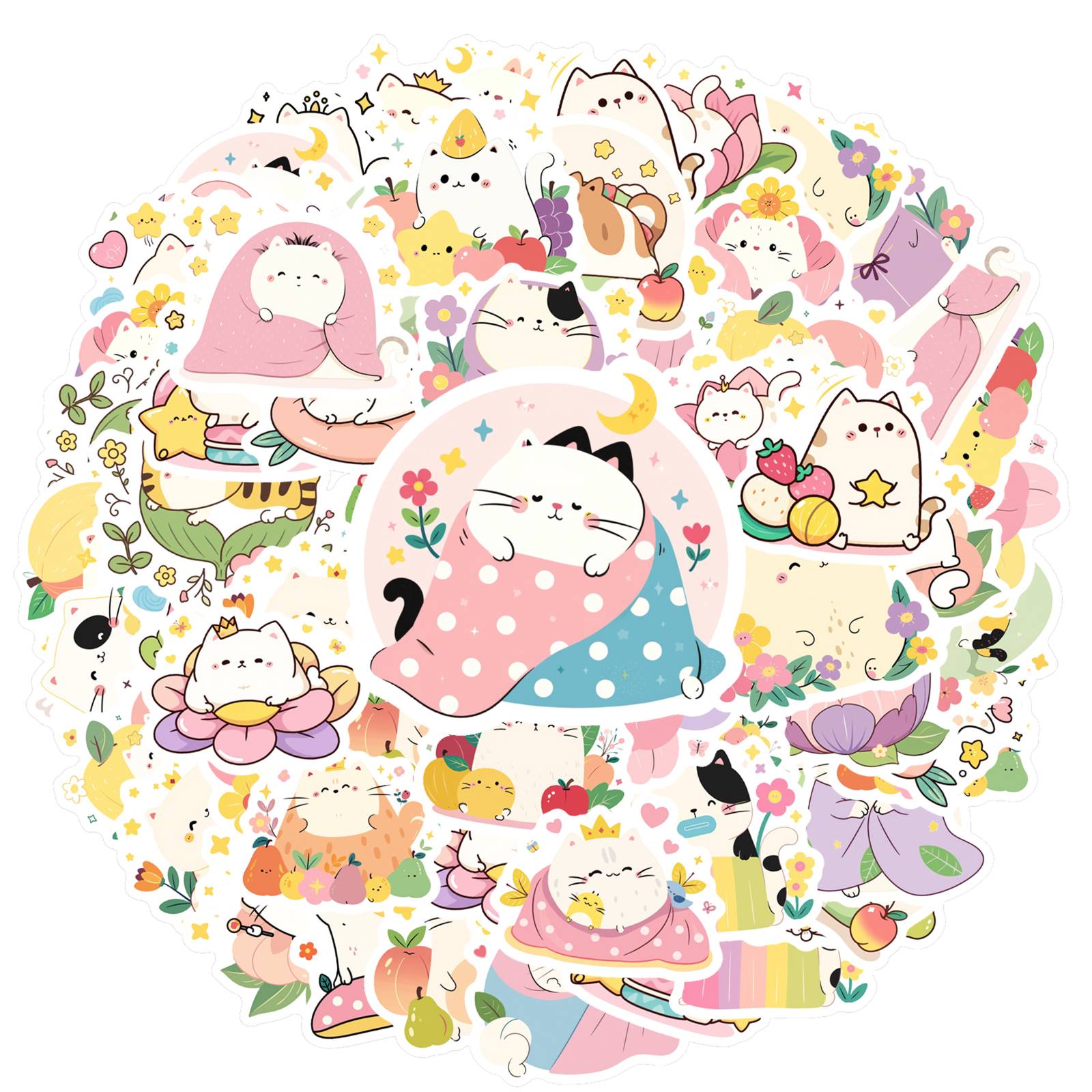 

35pcs-50pcs Cartoon Cute Stickers Cute Flowers DIY Stickers Stickers For Notebook Luggage Mobile Phone Cup Guitar DIY DIY
