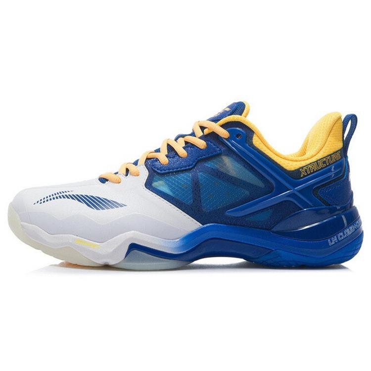 New LiNing Sonic Boom OP Cushioning Anti Slip And Wear Resistant Support Low Top Badminton Shoes Blue AYZQ009-5