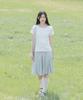 Ohesio Frill Jersey T-Shirt, Ivory