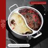 YuanYang Edelstahl-Hot Pot - Extra Dick, Schweißfrei, Großes Fassungsvermögen, Doppeltes Fach für Geschmacksneutralität