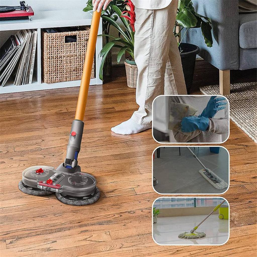 Kit cap de mop electric pentru Dyson V10 Slim/V12 Detect Slim Partea aspiratorului Atașament mop cu cârpă pentru rezervor de apă