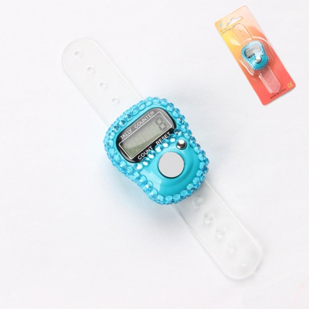 Diamond Decor Ring Counter Adjustable Strap Finger Tally Counter  Inventory Count