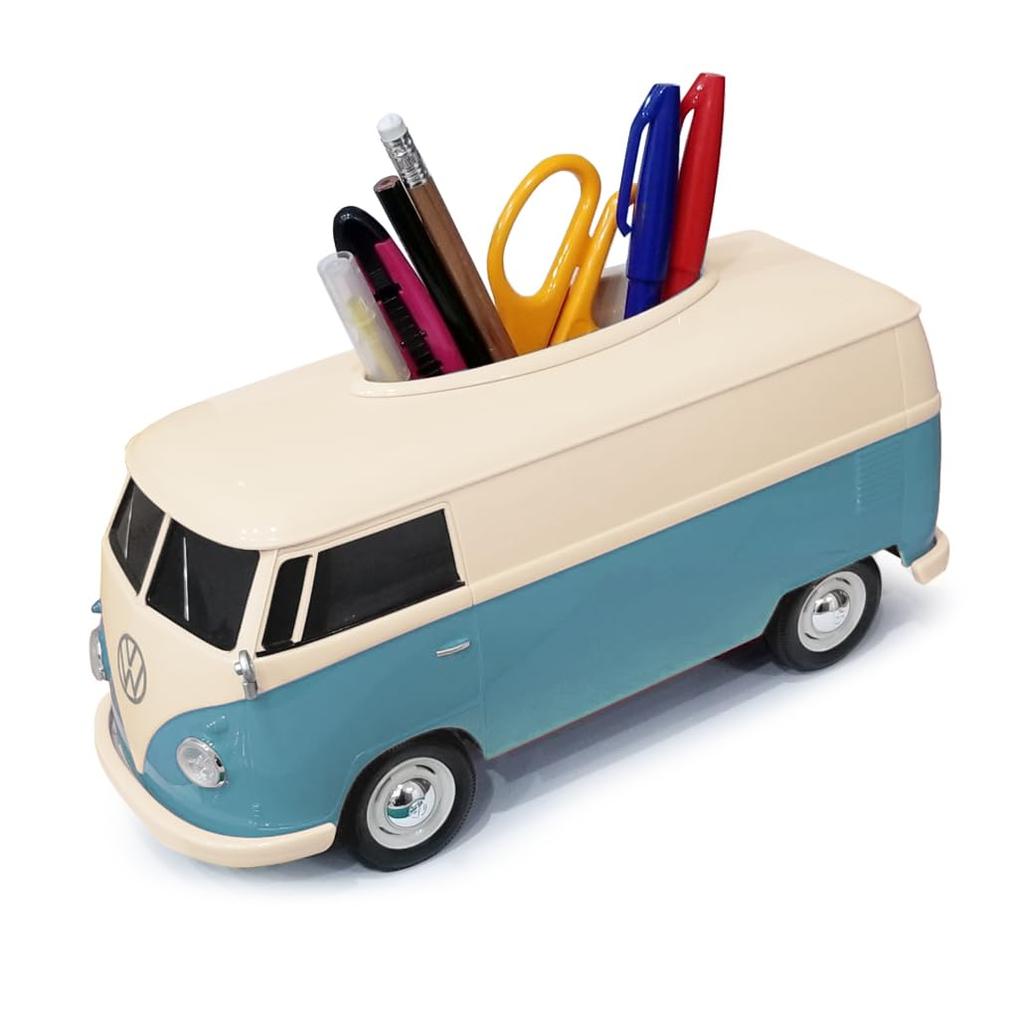 Tissue Case+ (Plus) T1 Bus Tissue Case with Cup Holder, Two-Tone Blue 2