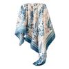 New-style Headscarf, 90cm Silk Scarf, Fresh Floral Print, Square Scarf, Ladies’ Large Scarf