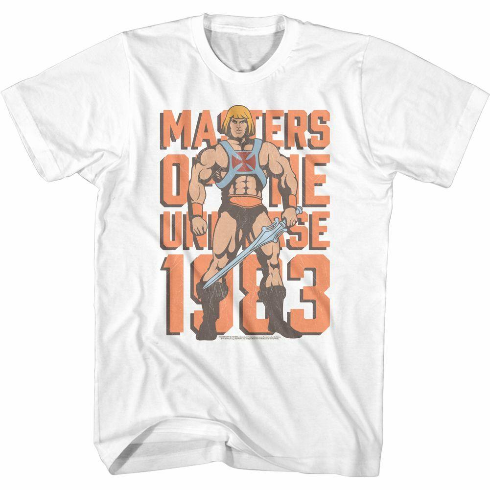 

Masters Of The Universe M.O.T.U. 1983 White Adult T-Shirt Mens Womens Tees Top S