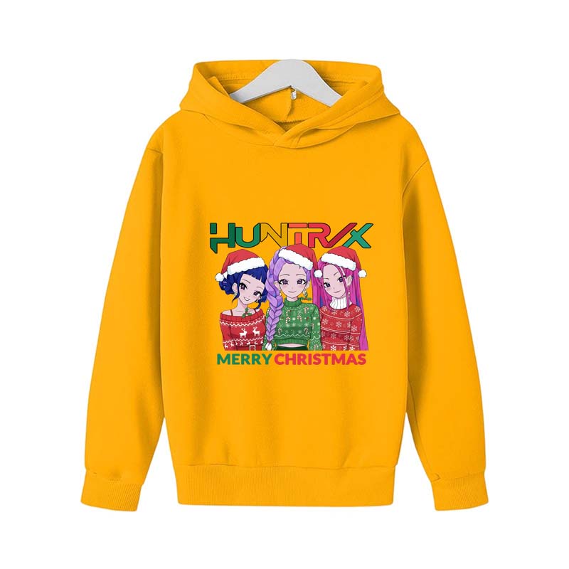 KPop Dämonenjäger Hoodie Y2K KPop Dämonenjäger Weihnachts-Hoodies Mädchen Jungen Rumi Herbst Lässig Langarm Kinderbekleidung