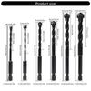 10Pcs Hexagonal Drill Bit Carbide Drill Set Ceramic Tile Wood Glass Punching Hole Saw Metal Drilling Tool Set
