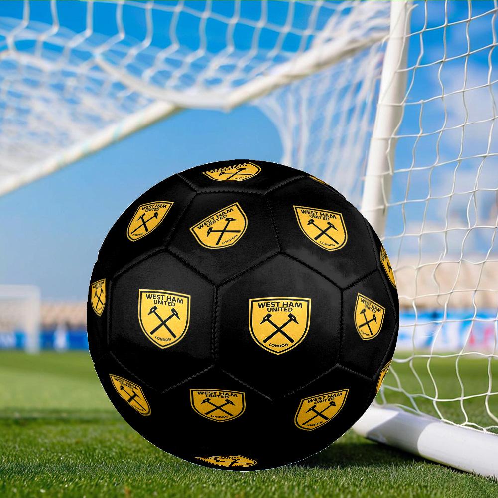 Ever-ton Football Club Crest Printed Size 5 Soccer Balls, Anti-Slip, Protective Football, Outdoor Sport, a Unique Gift Suitable for Birthday