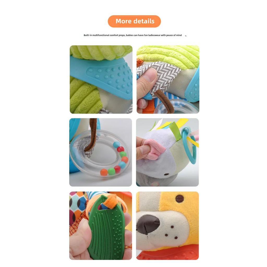 Baby Toys Plush Stuffed Rattle Toys Stroller Hanging Animals Bed Mobile Infant for Baby Toys 0 6 Months Peluche Sensorial Baby