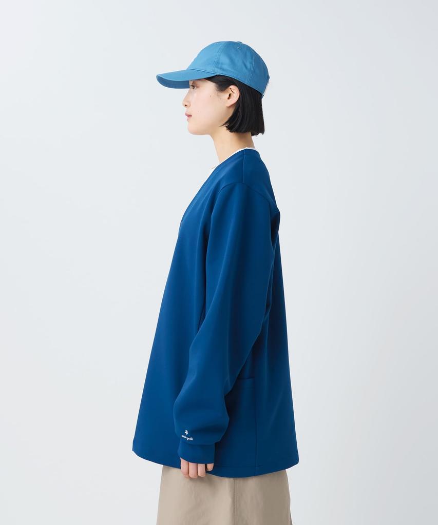 Snow Peak Double Knit Cardigan Knit Cardigan for Men and Size L CS-26SU008 Women, Black,