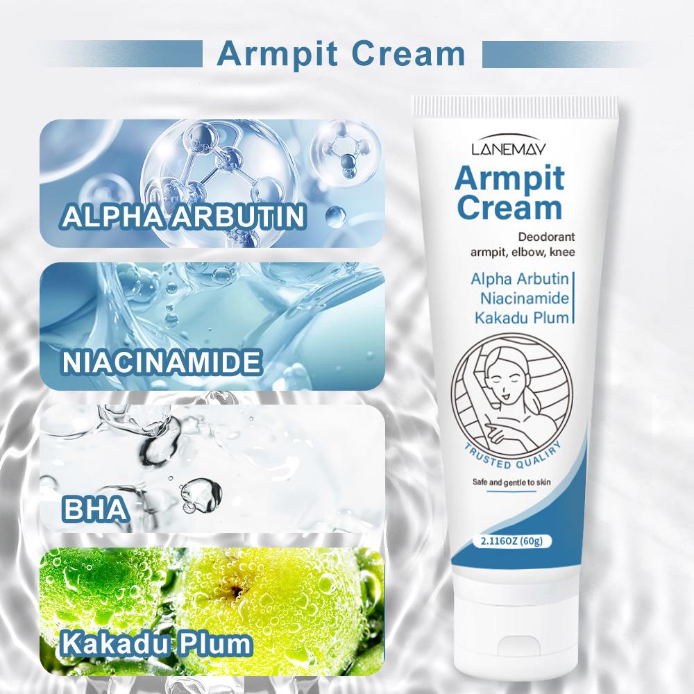 Armpit Cream-Deodorant & Whitening The Skin-Caring Gentle Formula With Advanced Odor-Suitable for All Skin Types, 60g
