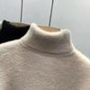 Sweater for Women Autumn Winter Thickened Warm Knitted Stretchy Long Sleeve Tops