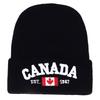 Autumn Winter Knitted Hats for Men Women Canada Letter Embroidery Cotton Caps Autumn Hat Casual Boy Cap Men Hats