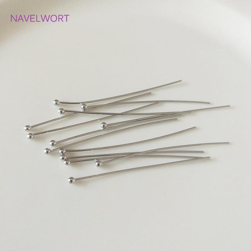 Multi Sizes Rhodium Plated Eye Pins/Ball Head /Flat Head Pins Wholesale,High Quality DIY Jewelry Making Findings Accessories