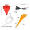 1-3Sets Telescopic Engine Refueling Funnel with Filter Oil Gasoline Container Universal Car Funnel Set for Auto Motorcycle Truck