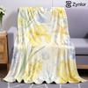 Watercolor Coastal Floral Ultra Soft Sherpa Fleece Blanket Fluffy Warm Halloween Cozy Throw for Couch Bedroom Gift All Season