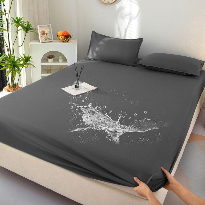 Waterproof Mattress Protector Soft Breathable Fitted Bed Cover, 18" Deep Pocket Noiseless Mattress Pad - Machine Washable, for Kids & Elderly