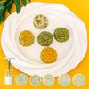 FAIS DU Mini Jelly Mooncake Mold Round Gift Cookie Stamps Hand Pressing Household Flower Fondant Mold Pastry Baking Accessories