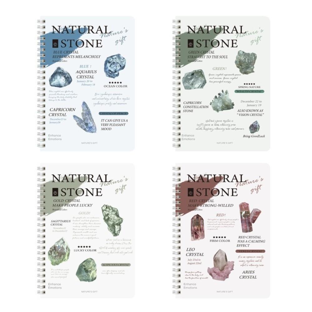 4pcs Retro Notebook A5 Journal Notebook Trendy Spiral Notebook  for Students