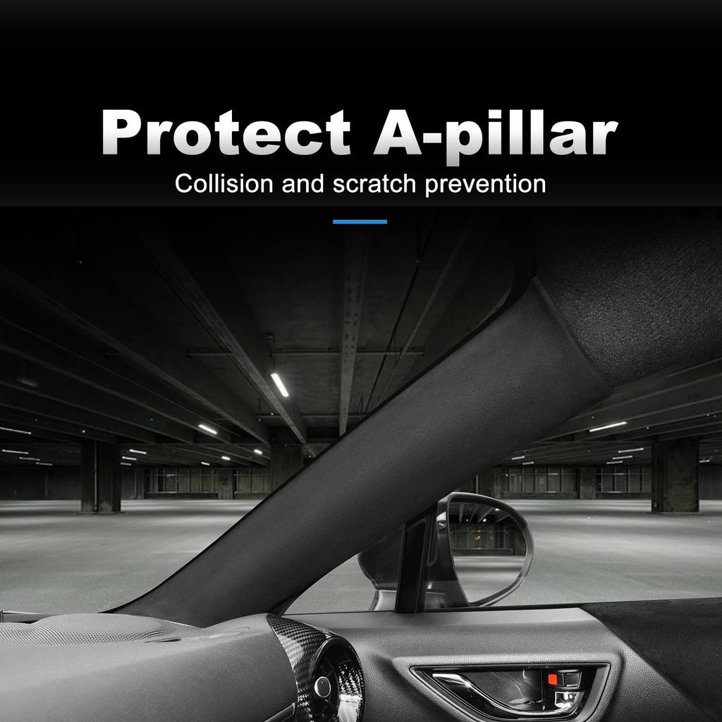 KUNGKIC Interior Decorative Set for Toyota GR86 ZN8 and Subaru BRZ ZD8 2022 2023 2024 A-Pillar Protector, Stain-Resistant Sticker, Suede-Like Parts,