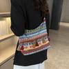 Woven Bag Fringe Shoulder Bag Tassel Bohemian Tote Bag Casual Ethnic Style Crossbody Bags  Women