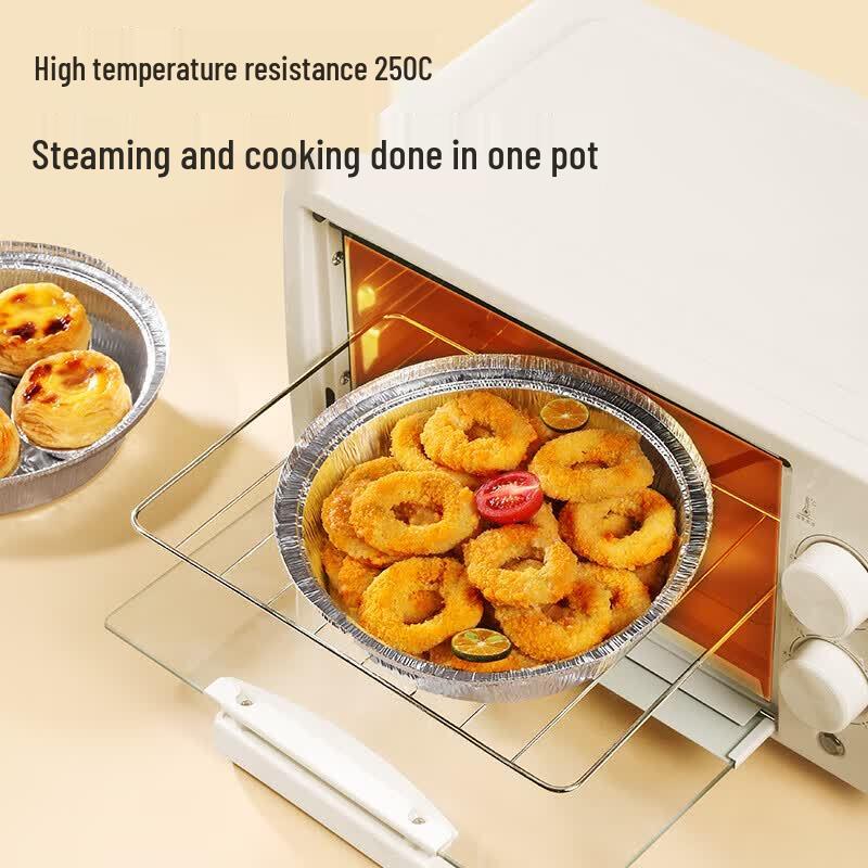 MARYYA 700ml Round Aluminum Foil Pans (10-Pack)