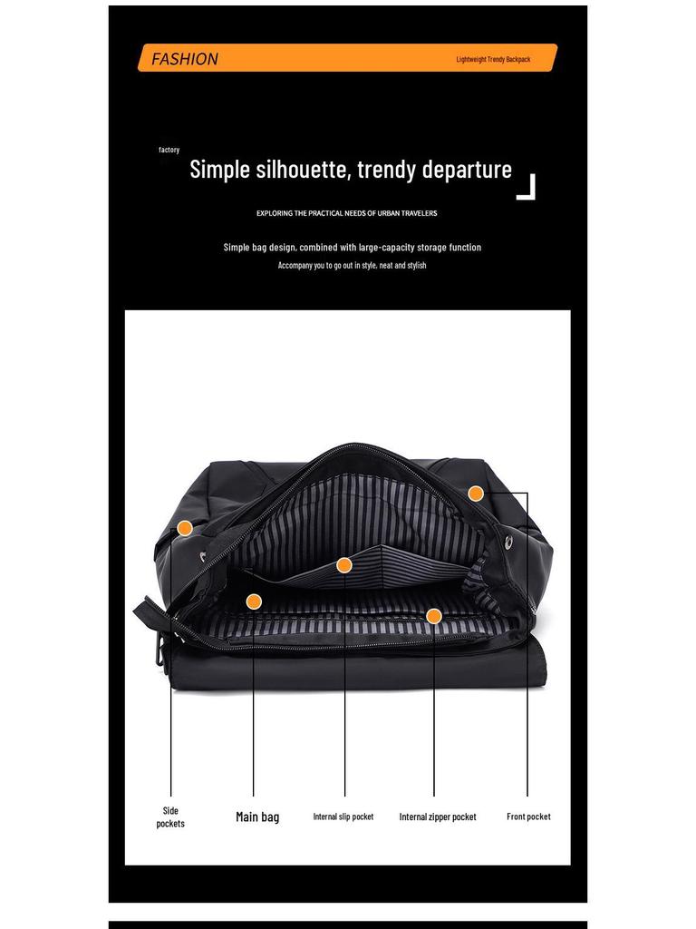 2025 Autumn/Winter Men's Travel Laptop Backpack: Stylish, Large Capacity, Perfect for Students