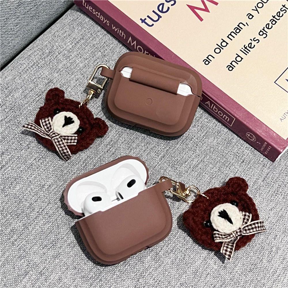 Bow Tie Bear Key Ring Cartoon Schoolbag Pendant Girls Key Chain Bag Pendant Korean Style Key Chain