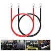 Pcs 5AWG Red + Black Pure Copper Battery Inverter Cable Battery Inverter Cables with Lugs on Both End for Car Boats