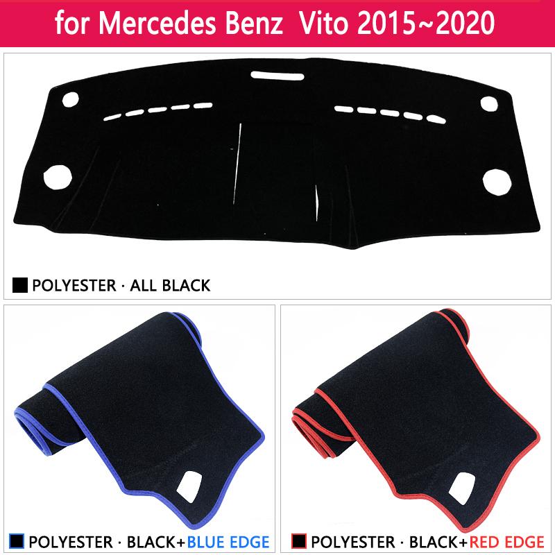 Dashboard Cover Dash Board Mat Carpet Pad for Mercedes Benz Vito W447 MK3 V-Class Valente Metris 2015~ Sunshade Protect