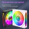 Prism 4Pro ARGB 12cm White Silent Cooling Fan with Sync Temp Control for Desktops